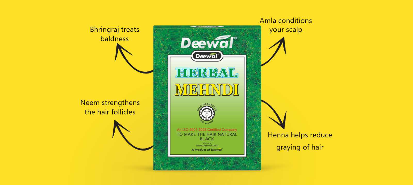 Deewal Herbal Mehndi (Natural Black)